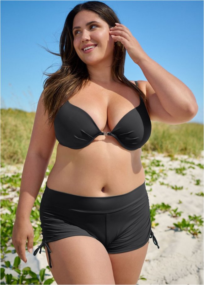 Venus Plus Size Enhancer Push-Up Bra Bikini - Black Beauty Venus Plus Size Enhancer Push-Up Bra Bikini - Black Beauty