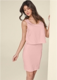 Venus Pink Casual Tank Dress Venus Pink Casual Tank Dress