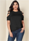 Venus Black TWISTED KNOT DETAIL TOP Venus Black TWISTED KNOT DETAIL TOP