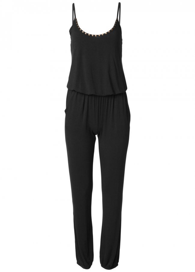 Venus Plus Size Casual Jumpsuit in Black Venus Plus Size Casual Jumpsuit in Black