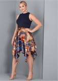 Venus Plus Size Handkerchief Hem Dress Venus Plus Size Handkerchief Hem Dress