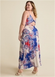 Venus Plus Size Twist Back Maxi Dress Venus Plus Size Twist Back Maxi Dress