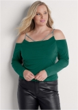 Venus Plus Size Embellished Strappy Top Venus Plus Size Embellished Strappy Top