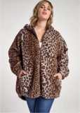 Venus Reversible Faux-Fur Anorak in Black Multi Venus Reversible Faux-Fur Anorak in Black Multi