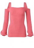 Venus Plus Size Cold-Shoulder Sweater in Black Venus Plus Size Cold-Shoulder Sweater in Black