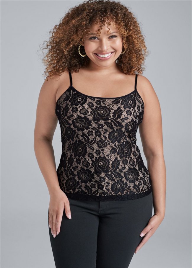 Venus Plus Size Lace Cami Venus Plus Size Lace Cami