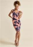 Venus Plus Size Sleeveless Ruched Bodycon Midi Dress Venus Plus Size Sleeveless Ruched Bodycon Midi Dress