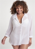 Venus Plus Size Sheer Button-Up Sexy Shirt Venus Plus Size Sheer Button-Up Sexy Shirt
