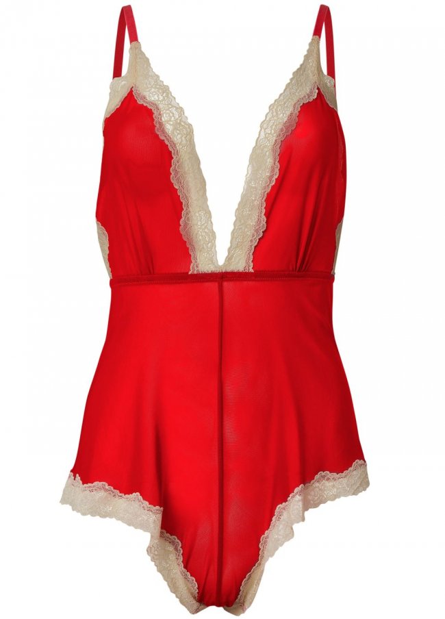 Venus Red Multi STRETCH MESH CHEEKY TEDDY Venus Red Multi STRETCH MESH CHEEKY TEDDY