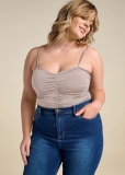 Venus Plus Size Shape Embrace Ruched Bodysuit Venus Plus Size Shape Embrace Ruched Bodysuit
