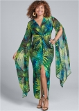 Venus Plus Size Exaggerated Sleeve Dress Venus Plus Size Exaggerated Sleeve Dress