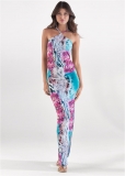 Venus Teal Multi PRINTED MAXI DRESS Venus Teal Multi PRINTED MAXI DRESS