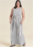 Venus Heather Grey & Black CASUAL MAXI DRESS Venus Heather Grey & Black CASUAL MAXI DRESS