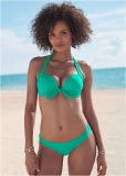 Venus Plus Size Enhancer Halter Top Bikini - Royal Green Venus Plus Size Enhancer Halter Top Bikini - Royal Green