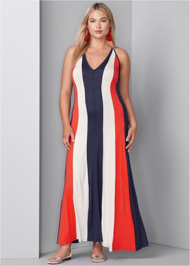 Venus Multi COLOR BLOCK MAXI DRESS Venus Multi COLOR BLOCK MAXI DRESS