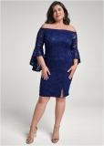 Venus Plus Size Sequin Lace Bodycon Dress Venus Plus Size Sequin Lace Bodycon Dress