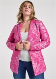 Venus Jacquard Paisley Blazer in Pink & Silver Venus Jacquard Paisley Blazer in Pink & Silver