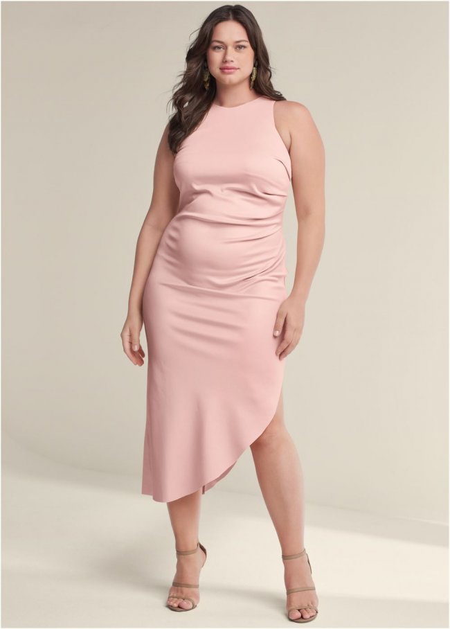 Venus Plus Size Ruched Bodycon Dress Venus Plus Size Ruched Bodycon Dress