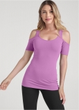 Venus Plus Size Long And Lean Cold-Shoulder Top Venus Plus Size Long And Lean Cold-Shoulder Top