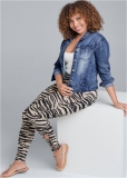 Venus Plus Size Ankle Detail Leggings in Black Venus Plus Size Ankle Detail Leggings in Black