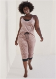 Venus Evening Mauve Multi LACE TRIM PAJAMA SET Venus Evening Mauve Multi LACE TRIM PAJAMA SET
