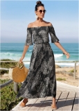 Venus Plus Size Off-The-Shoulder Maxi Dress Venus Plus Size Off-The-Shoulder Maxi Dress