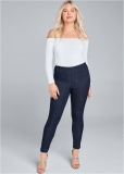Venus Plus Size Mid-Rise Slimming Stretch Jeggings in Dark Wash Venus Plus Size Mid-Rise Slimming Stretch Jeggings in Dark Wash