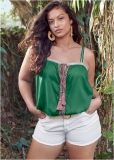 Venus Plus Size Trim Detail Top Venus Plus Size Trim Detail Top