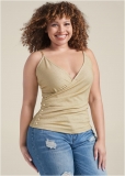 Venus Plus Size Glitter Chain Strap Top Venus Plus Size Glitter Chain Strap Top