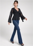 Venus Plus Size Embellished Lace Top Venus Plus Size Embellished Lace Top