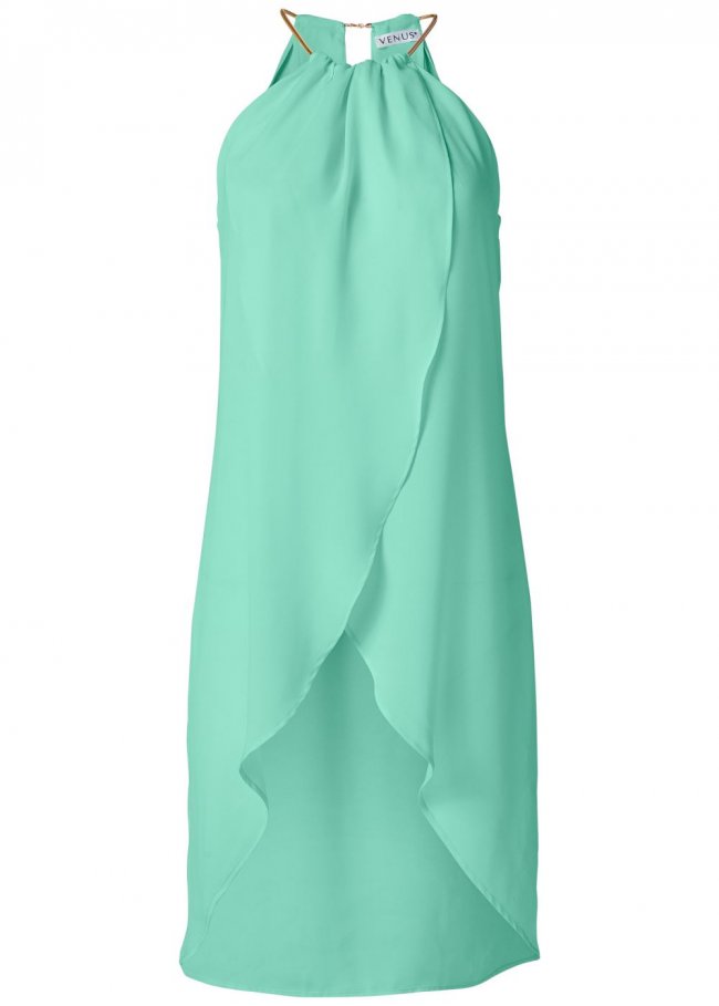 Venus Plus Size High-Low Chain Detail Top Venus Plus Size High-Low Chain Detail Top