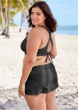Venus Plus Size Sleek Cross Back Top Bikini - Black Beauty Venus Plus Size Sleek Cross Back Top Bikini - Black Beauty