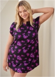 Venus Purple Bloom LACE TRIM PAJAMA SET Venus Purple Bloom LACE TRIM PAJAMA SET