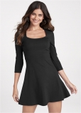 Venus Plus Size Fit And Flare Dress Venus Plus Size Fit And Flare Dress