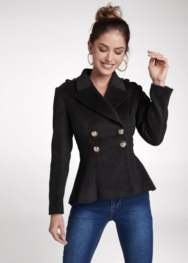 Venus Double Breasted Jacket in Black Venus Double Breasted Jacket in Black