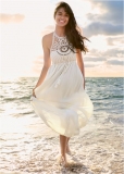 Venus Plus Size Crochet Detail Maxi Dress Venus Plus Size Crochet Detail Maxi Dress