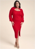 Venus Plus Size Sweater Dress With Shrug Venus Plus Size Sweater Dress With Shrug