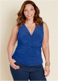 Venus Blue KNOT FRONT SLEEVELESS TOP Venus Blue KNOT FRONT SLEEVELESS TOP