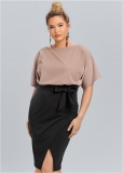 Venus Plus Size Color Block Dress Venus Plus Size Color Block Dress