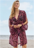 Venus Peek-A-Boo Sleeve Kimono in Summer Slush Venus Peek-A-Boo Sleeve Kimono in Summer Slush