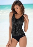 Venus Ruched One-Piece Swimsuit in Micro Dot Venus Ruched One-Piece Swimsuit in Micro Dot