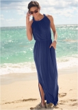 Venus Gathered Neckline Maxi in Ultramarine Blue Venus Gathered Neckline Maxi in Ultramarine Blue