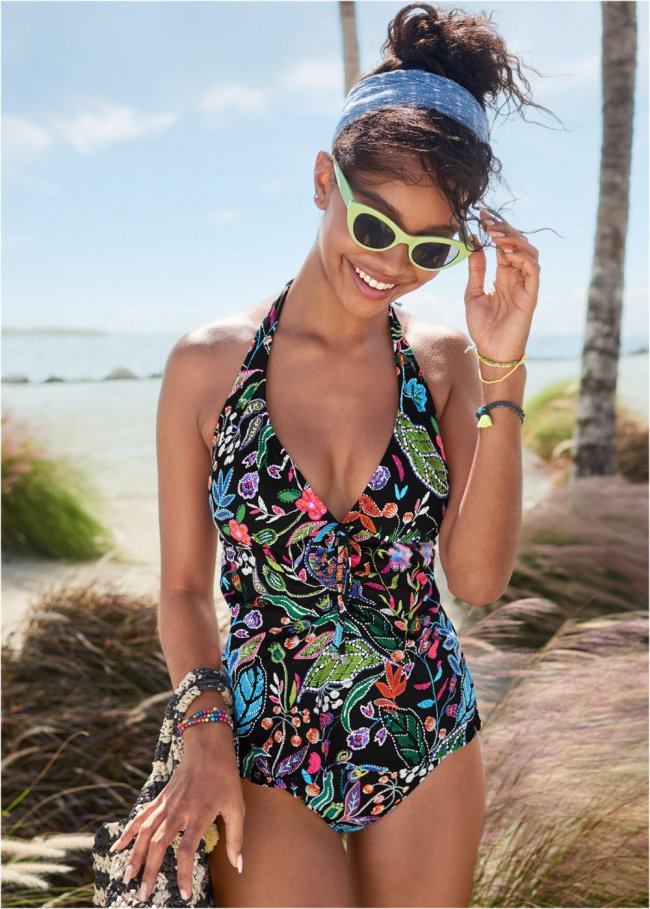 Venus Julie Halter Tankini Top Bikini - Midnight Elegance Venus Julie Halter Tankini Top Bikini - Midnight Elegance