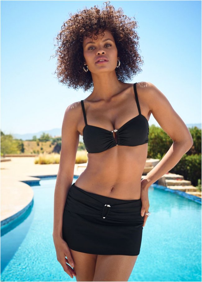 Venus Fierce Swim Skirt Bikini - Black Beauty Venus Fierce Swim Skirt Bikini - Black Beauty