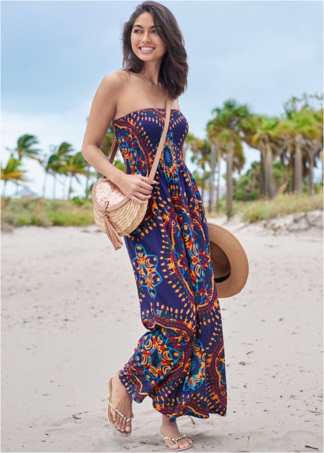 Venus Maxi Dress in Navy Multi Venus Maxi Dress in Navy Multi