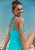Venus Smoothing V-Back Tankini Top Bikini - Aqua Reef Venus Smoothing V-Back Tankini Top Bikini - Aqua Reef