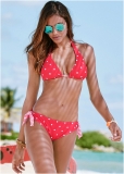Venus Sash Tie Bottom Bikini - Strawberry Bliss Venus Sash Tie Bottom Bikini - Strawberry Bliss