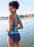 Venus Smoothing V-Back Tankini Top Bikini - Paint By Numbers Venus Smoothing V-Back Tankini Top Bikini - Paint By Numbers