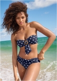 Venus Crisscross Bikini Bottom Bikini - Sea Salt Dots Venus Crisscross Bikini Bottom Bikini - Sea Salt Dots