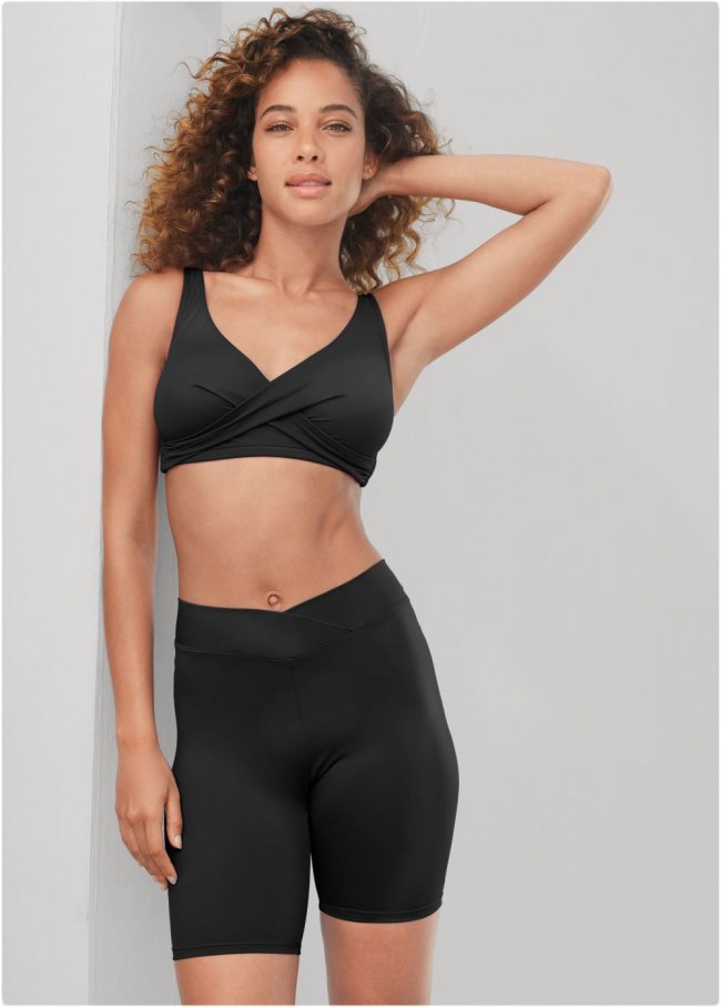 Venus V-Front Swim Bike Shorts Bikini - Black Beauty Venus V-Front Swim Bike Shorts Bikini - Black Beauty